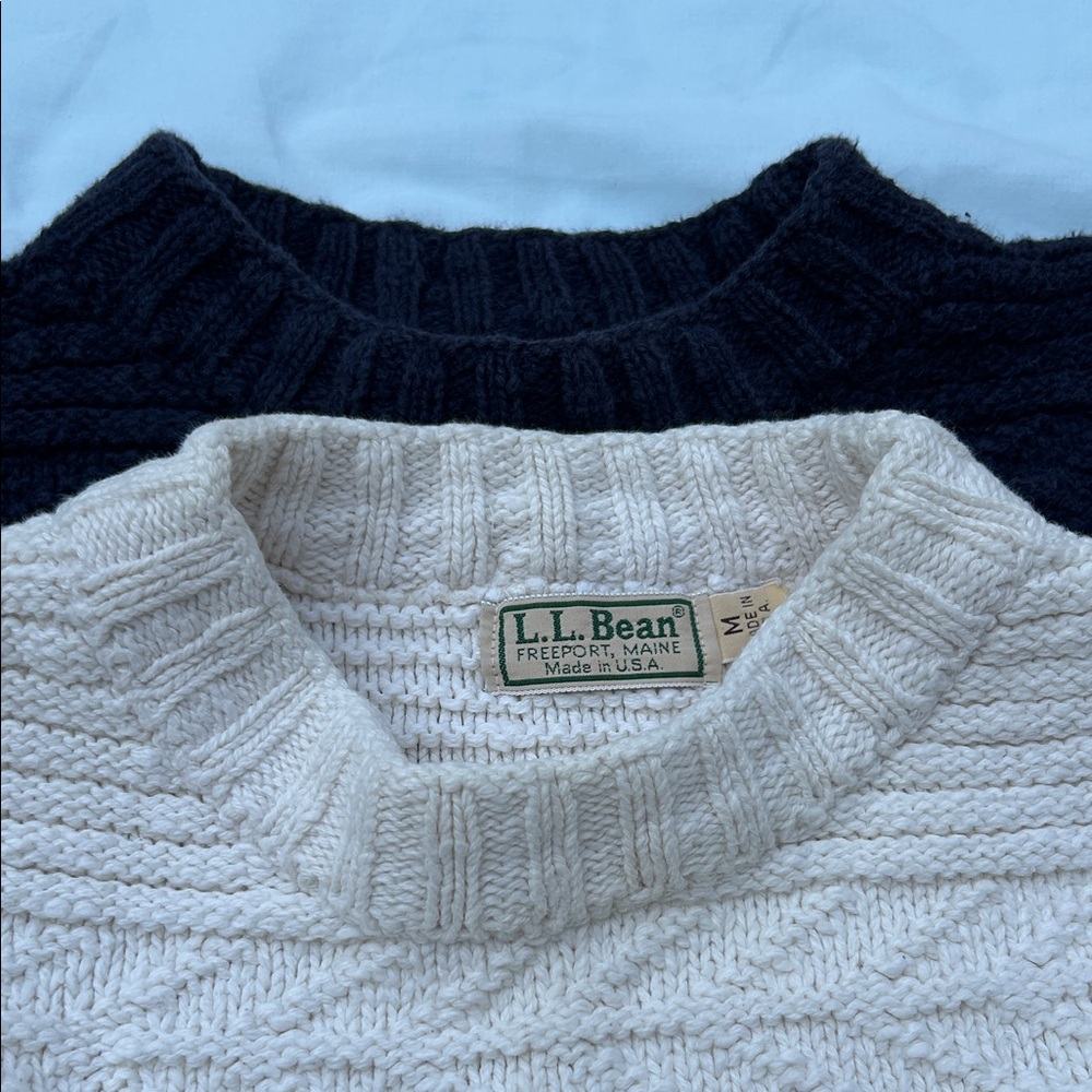 L.L. Bean Women's Crew Neck Sweaters, set of 2